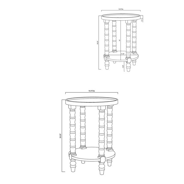 Kelly Clarkson Home Britt Solid Wood End Table & Reviews Wayfair Canada